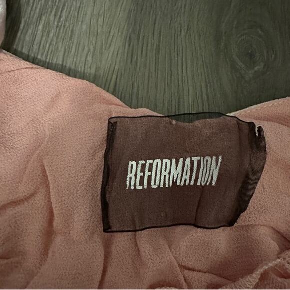 Reformation Velvet Mabel Pink Sleeveless Velour Cami Tank Top Size XS‎ - Picture 7 of 11